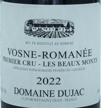 Domaine Dujac Vosne Romanee 1er Cru Les Beaux Monts 2022